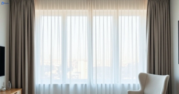 Freshly steam cleaned curtains in como-nsw QLD