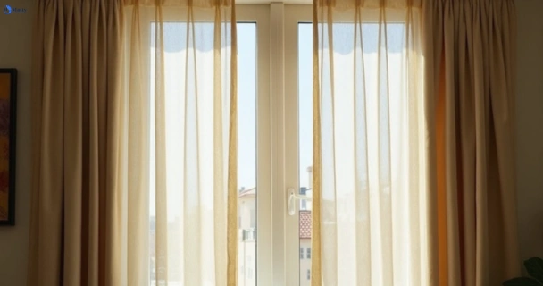 Dusty and dull curtains in como-nsw before steam cleaning